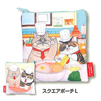 Yo nimo Fushigina Nekosekai Nekonoyoshokuyasan picture book pouch collection [3.Square pouch L]