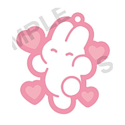siroiusagichan capsule rubber strap [5.E pattern]