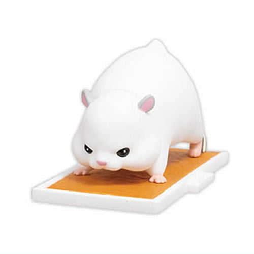Crouching Ham start! mascot figure [4.Djungarian snow white]