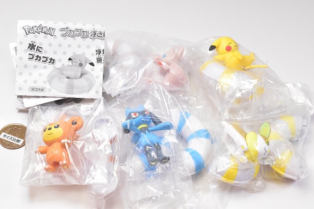 Pokemon Puka Puka Float Collection Part.5 [All 5 type set (Full Comple ...