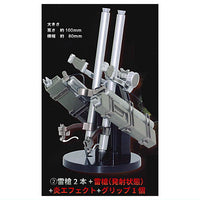 Attack on Titan 1/12 Omni-directional mobility gear 1.5 [2.Thunder Spear x2 + Thunder Spear (launched) + Flame effect  + Grip x1]