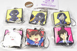 Detective Conan Hanzawa-san the Criminal Hanzawa-san ga ippai!? Capsule Rubber Strap [All 6 type set(Full Complete)]