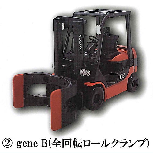 1/64 TOYOTA gene B electric forklift collection [2.gene B (full rotation roll clamp)]