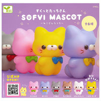 Sukuttotacchisan Sofubi Mascot Nekosantacchi [All 6 type set(Full Complete)]