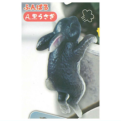 Ganbare! hanging animal mascot [1.Funbaru black rabbit]