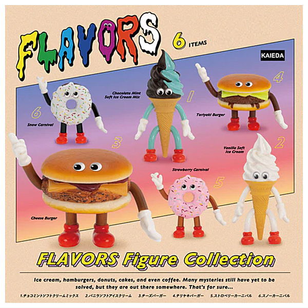 Flavors Figure Collection [All 6 type set(Full Complete)]