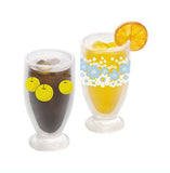 Aderia Retro Miniature Collection [4.Glass with stand 320: Coffee x orange juice set Pear / flower ring]