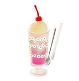 Aderia Retro Miniature Collection [7.Glass with legs: Cream soda (pink) Rhapsody]