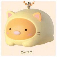 Sumikkogurashi Nekoninarikiri Mascot Key Chain [3.Tonkatsu]