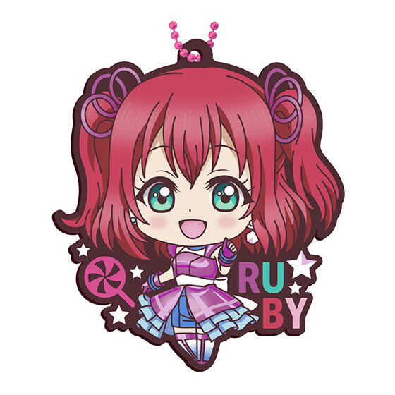 Love Live! Sunshine!! Hatsune Miku Capsule Rubber Mascot Gorgeous! [10.Ruby Kurosawa]