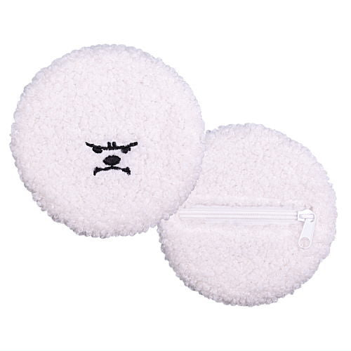 Manmaru Bichon Frise plush toy Badge & Mini Pouch [5.Marumoko mini pouch(oko)]