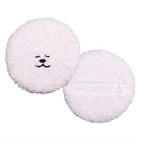 Manmaru Bichon Frise plush toy Badge & Mini Pouch [6.Marumoko mini pouch (suyaa)]