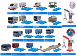 Capsule Plarail Let's play together! Transportation base edition [All 18 type set(Full Complete)]