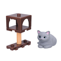 Nyanko Tower Cat, Kitten and Sometimes House [6.Dome and adult gray cat]