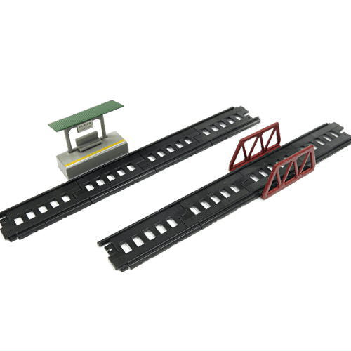 Mini Motor Train Part.3 E7 Series Hokuriku Shinkansen & 500 Series Sanyo Shinkansen [11.[Structure] Straight rail set]