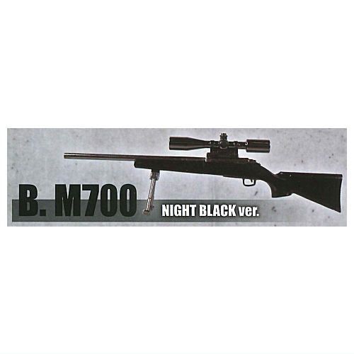 Die-cast 1/12 size Sniper Rifle mascot SECOND [2.M700 NIGHT BLACK ver.]