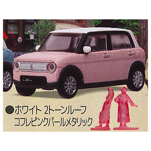 1/64PLUS Suzuki Lapin [2.White 2-tone roof coffret pink pearl metallic]