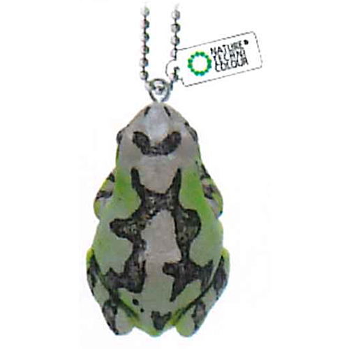 Nature Techni colour MONO PLUS Tree Frog Magnet & Ball Chain [11.Black on green ash (ball chain)]