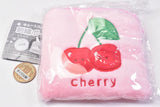 Cute square embroidery pouch [3.Cherry]