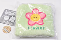 Cute square embroidery pouch [6.Flower]