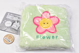 Cute square embroidery pouch [6.Flower]