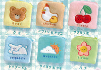 Cute square embroidery pouch [All 6 type set(Full Complete)]