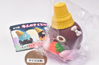 Ushihito Ice cream bear figure mascot [4.Strawberry with chocolate]