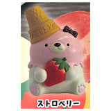 Ushihito Ice cream bear figure mascot [5.Strawberry]