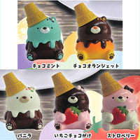Ushihito Ice cream bear figure mascot [All 5 type set (Full Complete)]