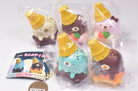 Ushihito Ice cream bear figure mascot [All 5 type set (Full Complete)]