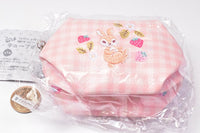 Spica-pika Embroidery Artist Yamanouchiyui Cube Pouch [1.Strawberry and rabbit]