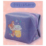 Spica-pika Embroidery Artist Yamanouchiyui Cube Pouch [2.Bear and honey]