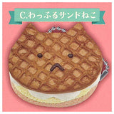 Nekobu handmade miniature cat cookie BC [3.Waffle sandwich cat]