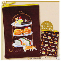 Natsuka Murata World Dogs and Snacks Pouch [1.British tea party (Corgi)]