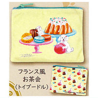 Natsuka Murata World Dogs and Snacks Pouch [2.French tea party (Toy poodle)]