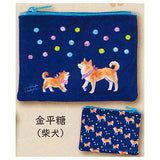 Natsuka Murata World Dogs and Snacks Pouch [3.Konpeito (Shiba Inu)]