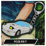 Initial D metal key chain Part.1 [3.FC3S RX-7]
