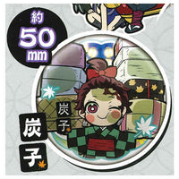 Pita! Deforme TV anime Kimetsu no Yaiba Entertainment District Arc Can badge [1.Sumiko]