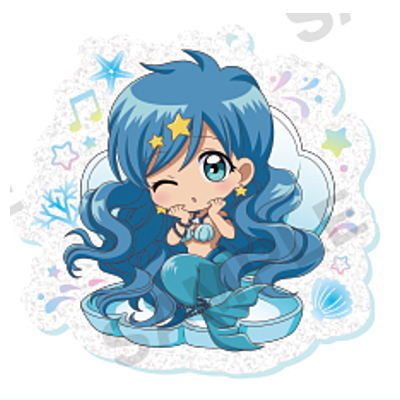 Mermaid Melody Pichi Pichi Pitch Kirarin acrylic strap [1.Hanon]