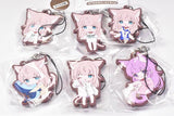 My cat is a Kawaii Girl capsule rubber strap [All 6 type set(Full Complete)]