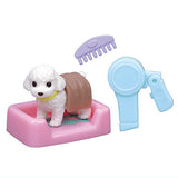 Pet Salon Dry & Hair Set [5.Bed and toy poodle (white)]