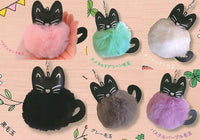 Fusafusa black cat mascot strap [All 6 type set(Full Complete)]