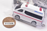 Tomica key holder [3.Nissan NV350 Caravan (Ambulance)]