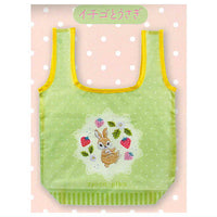 Spica-pika Embroidery Artist Yui Yamano Eco Bag [3.Strawberry and rabbit]