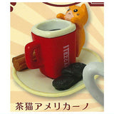 Koneko Coffee Mini Mascot [1.Brown cat americano]