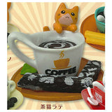 Koneko Coffee Mini Mascot [3.Brown cat latte]