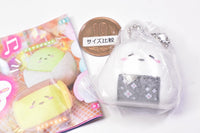 Art Univ. Techni Colour Mochipan Fuwafuwa Flocky Ball Chain Mascot [1.Onigiri-chan]