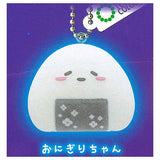 Art Univ. Techni Colour Mochipan Fuwafuwa Flocky Ball Chain Mascot [1.Onigiri-chan]