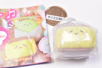 Art Univ. Techni Colour Mochipan Fuwafuwa Flocky Ball Chain Mascot [2.Castella-chan]