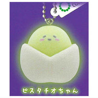 Art Univ. Techni Colour Mochipan Fuwafuwa Flocky Ball Chain Mascot [4.Pistachio-chan]